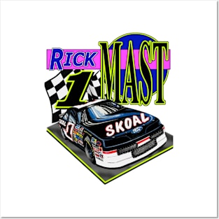 Rick Mast Skoal Retro Nascar Design Posters and Art